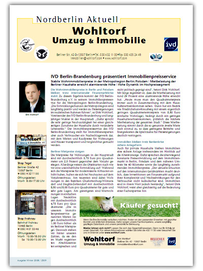 Kundenzeitung Winter 2008/2009