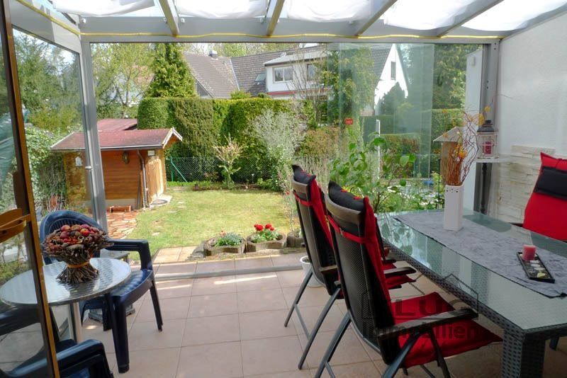 Blick von der Terrasse in den