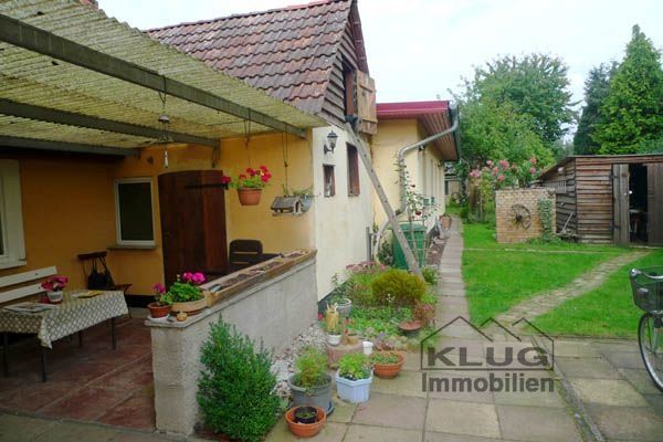 Terrasse und Gartenblick
