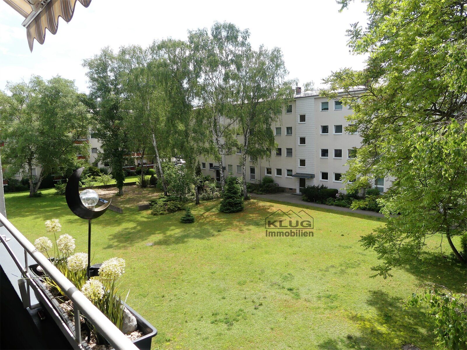Ausblick vom Balkon
