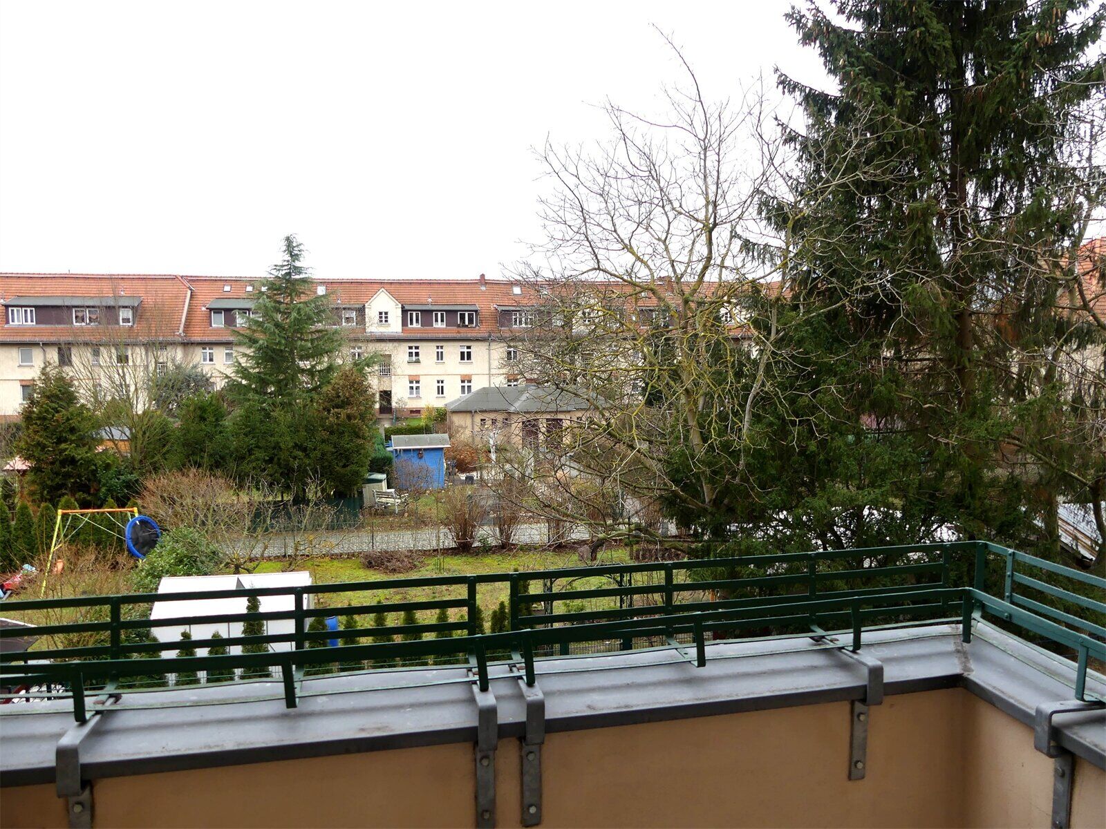 Blick vom Balkon