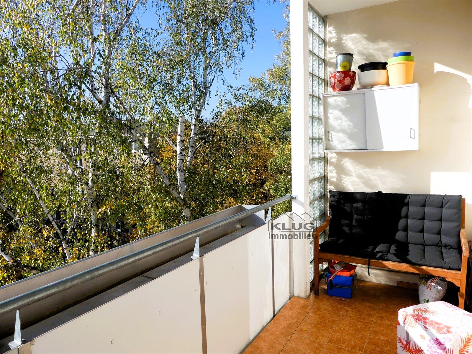Ausblick vom Balkon rechts