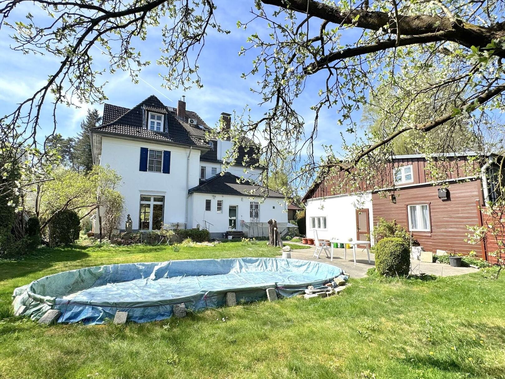 Rückansicht mit Garten