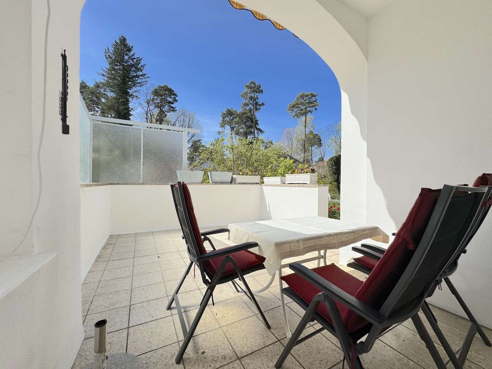 Geschützte Terrasse