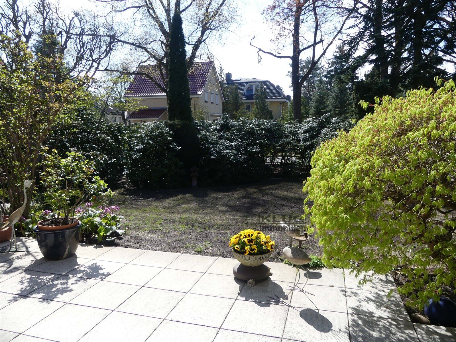 Blick aus dem Wohnzimmer