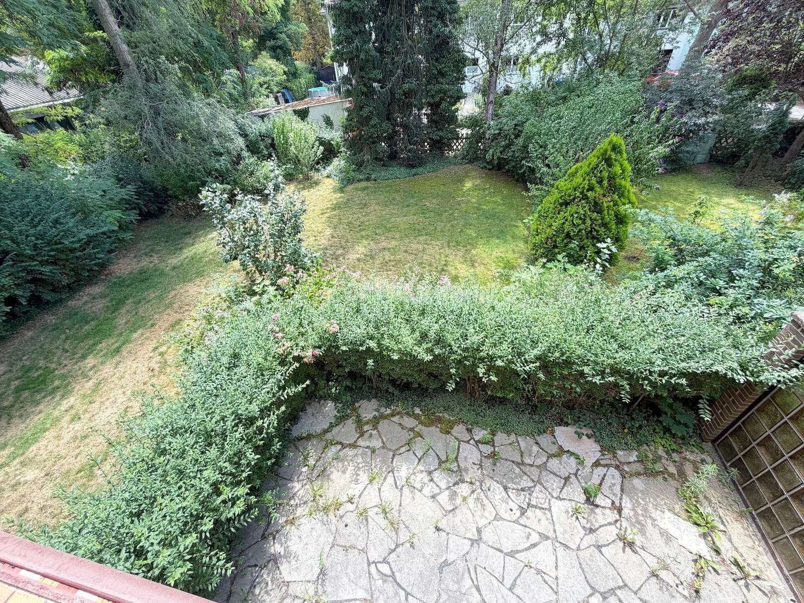Blick vom Balkon