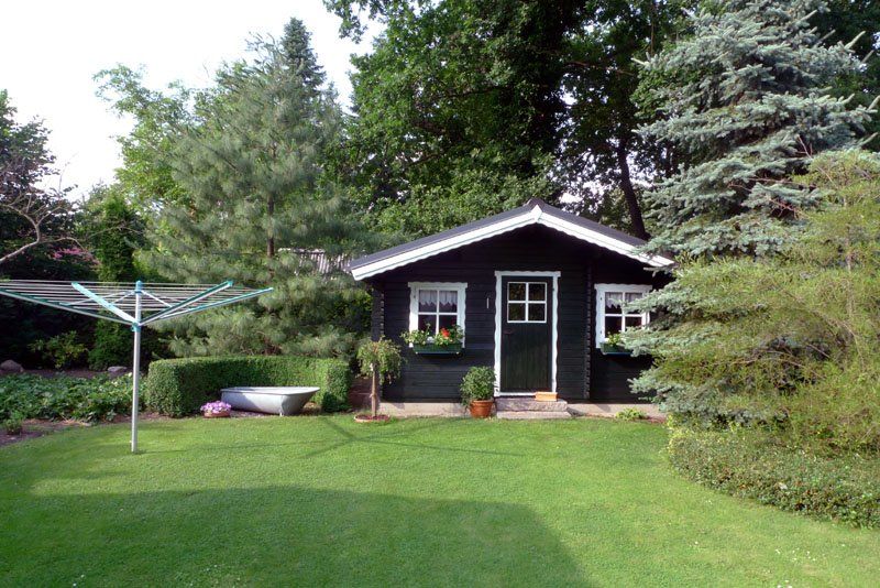 Gartenbereich hinten mit Garte