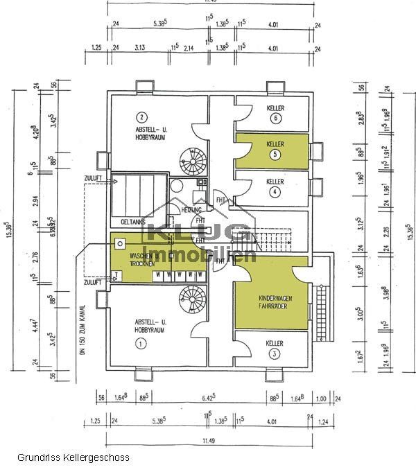 Grundriss Kellergeschoss