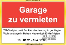 Hohen Neuendorf! Tiefgaragenstellplatz in einer abgeschlossenen Tiefgarage mit elektrischem Rolltor!
