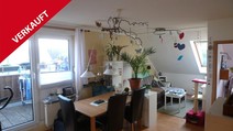 Schönfließ ! Gepflegte 3,5 Zimmer Dachgeschosswohnung mit Südterrasse!