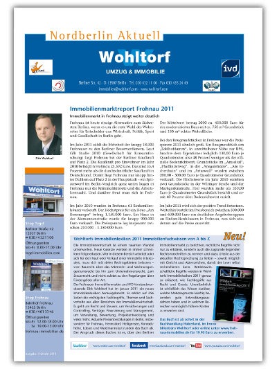 Kundenzeitung Frühjahr 2011